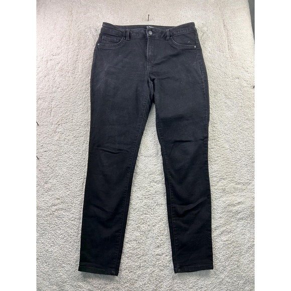 d.jeans Jeans Womens 10 Black Skinny Stretch Classic High Rise Denim Pants - Picture 1 of 11